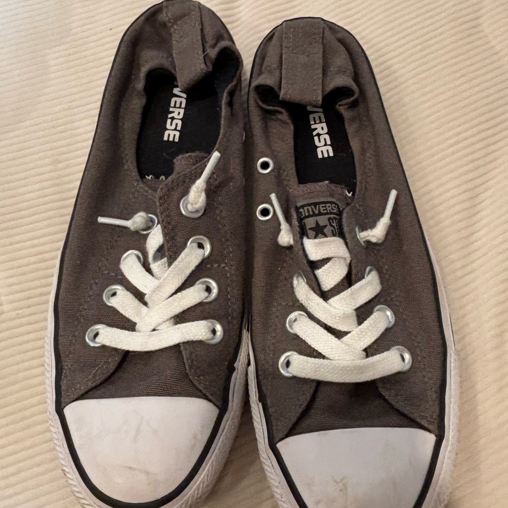 Converse Charcoal Slip-On Shoes